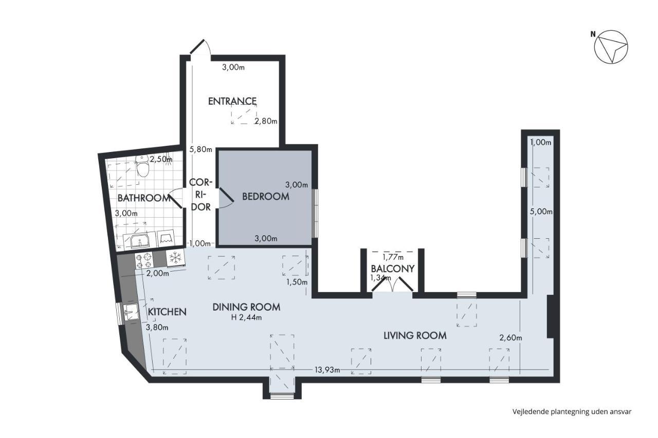 Sanders Regent - Adorable One-Bedroom Apartment Near Central Square København Eksteriør billede